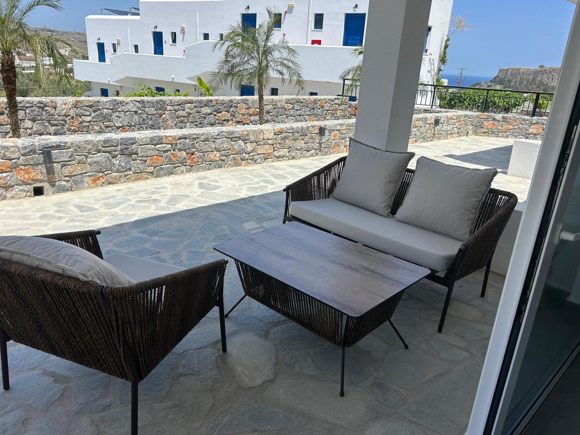 Lambis Studios & Apartments Líndos Rom bilde
